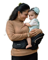 Baby Carrier with Hip Seat and InBuilt Mini Diaper Bag