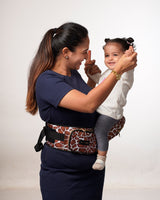 Baby Carrier with Hip Seat and InBuilt Mini Diaper Bag