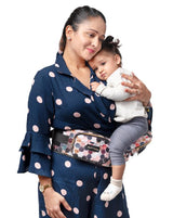 Baby Carrier with Hip Seat and InBuilt Mini Diaper Bag