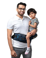 Baby Carrier with Hip Seat and InBuilt Mini Diaper Bag