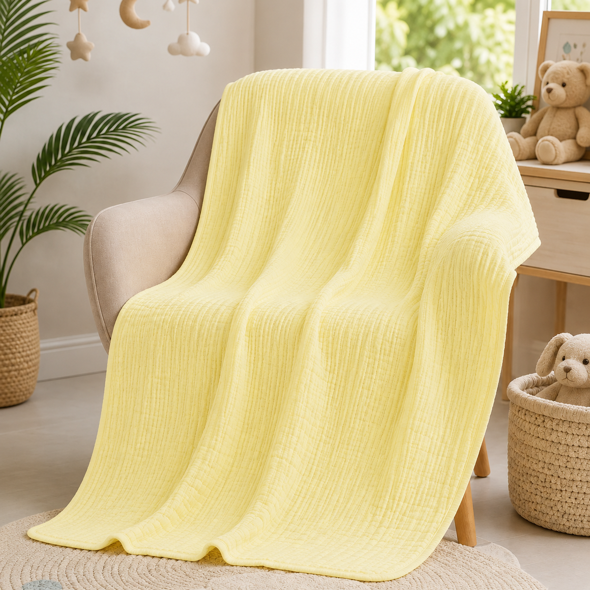 Premium Crinkled Muslin Swaddle