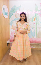 Dress Maxi - Peach Garden