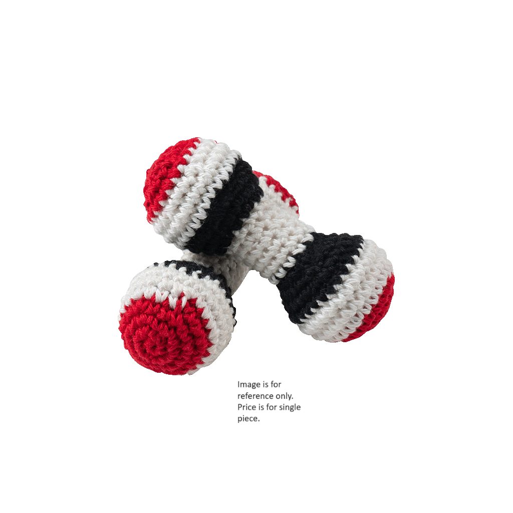 Handmade Crochet Dumbell Rattle