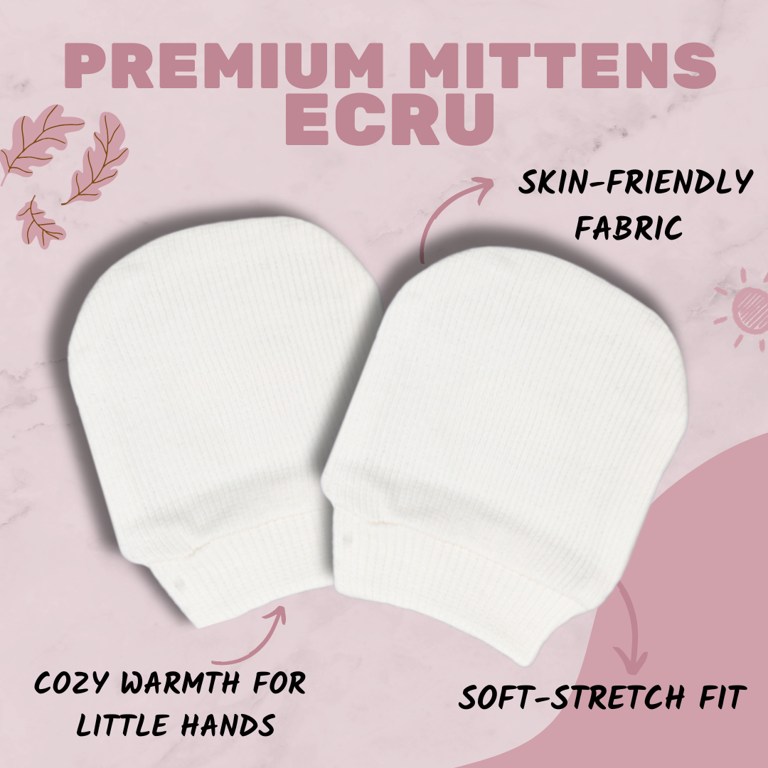 Premium Mittens - Ecru