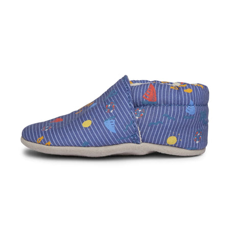 Beach Cotton Baby Shoe - Blue
