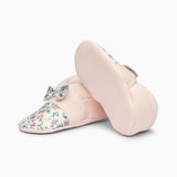 Bow Cotton Baby Shoe - Baby Pink