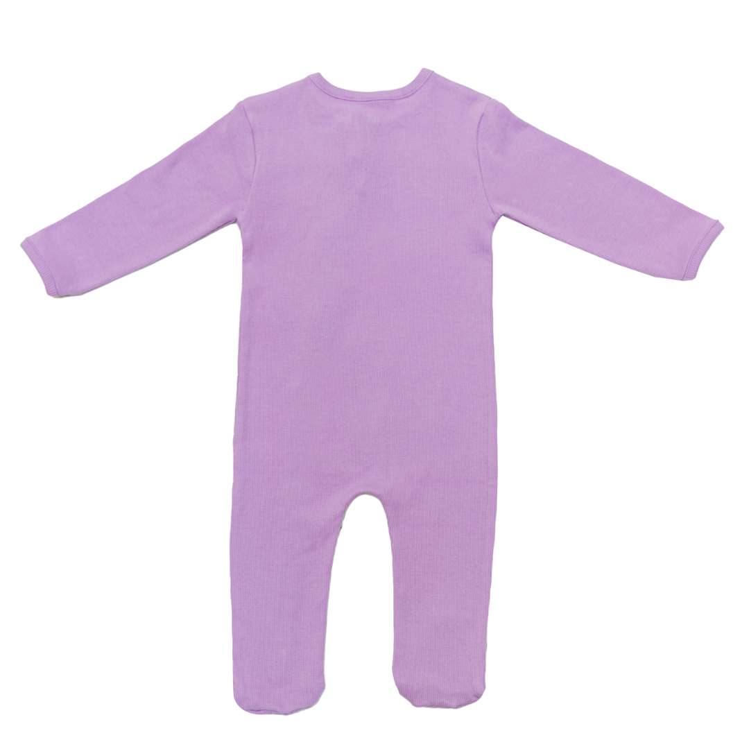 Premium Footed Rompers - Lavender