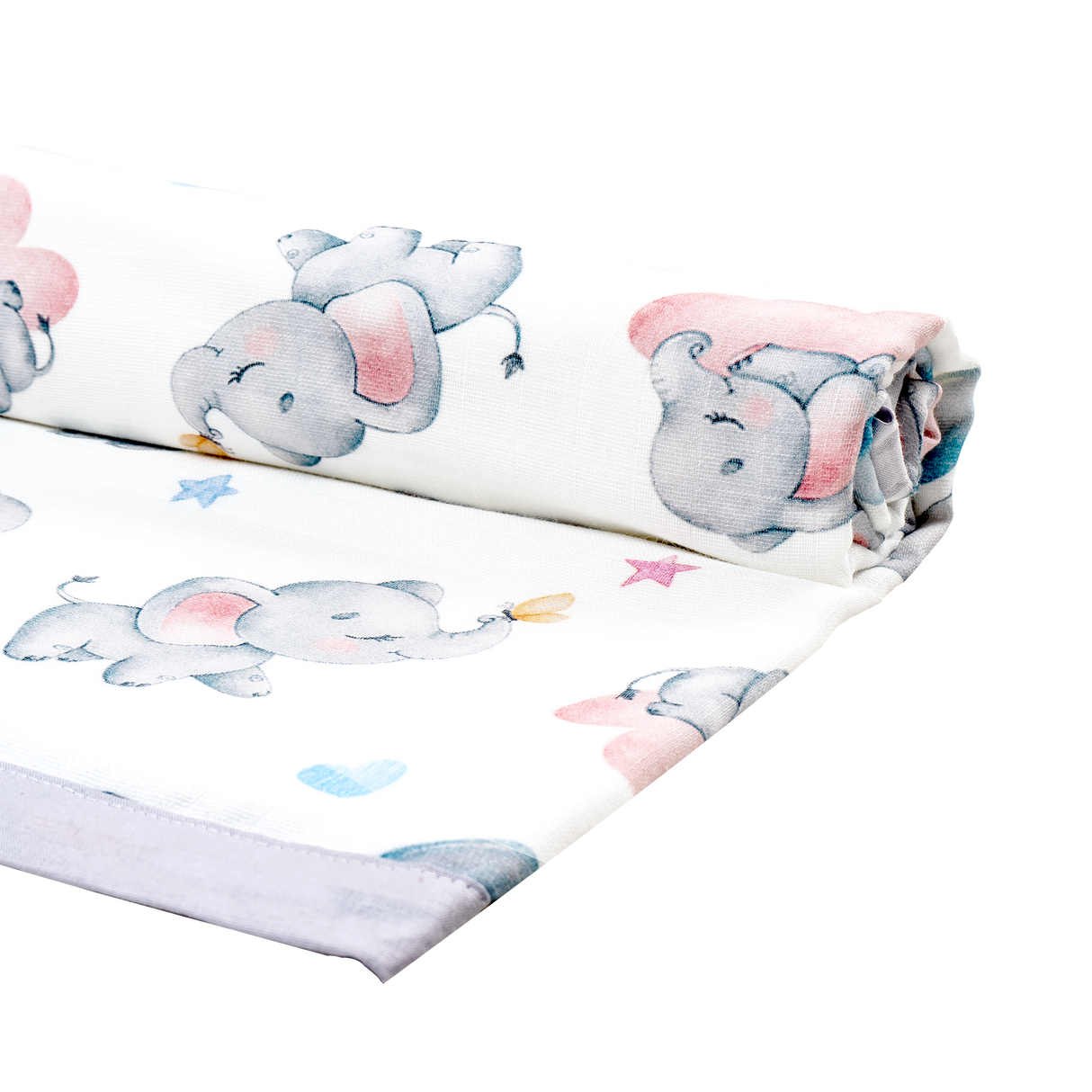 Premium 4 Layers Muslin Holding Towel - Elephant Dreams