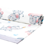 Premium 4 Layers Muslin Holding Towel - Elephant Dreams