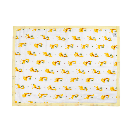 4 Layers Muslin Holding Towel - Yellow Giffy