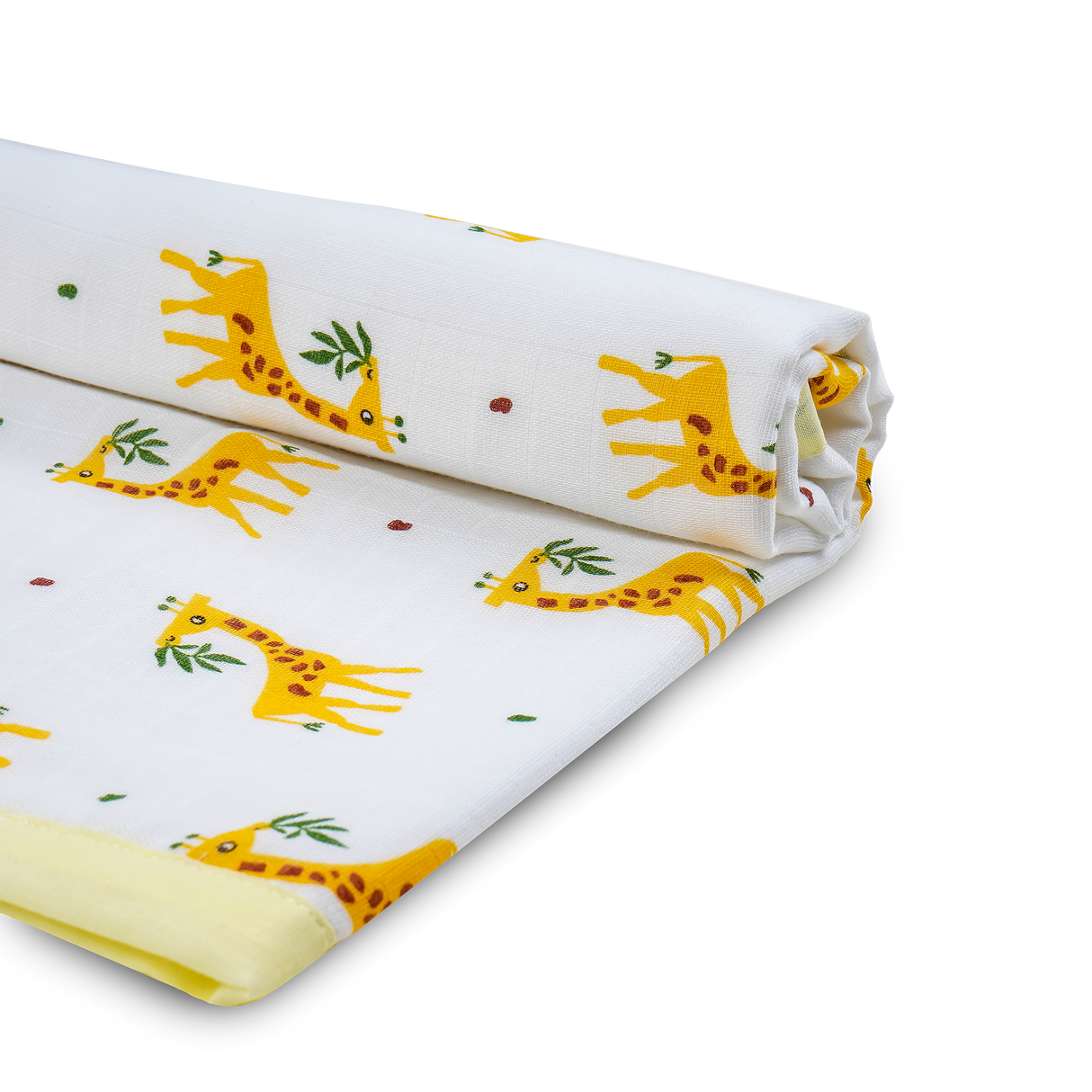 4 Layers Muslin Holding Towel - Yellow Giffy