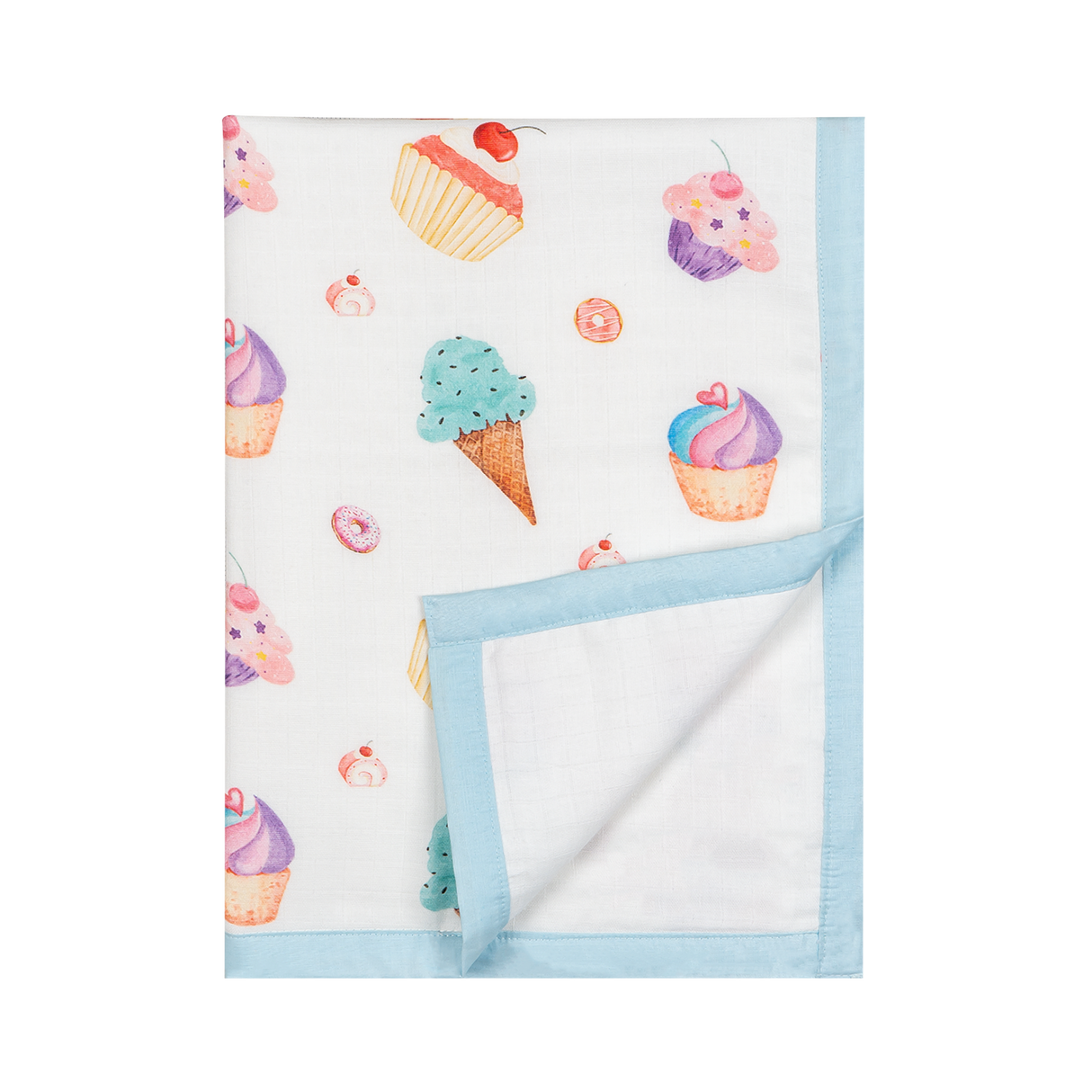 Premium 4 Layers Muslin Holding Towel - Yummy Dessert