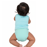 Newborn Muslin Jabla & Nappy Combo - Soft Cyan