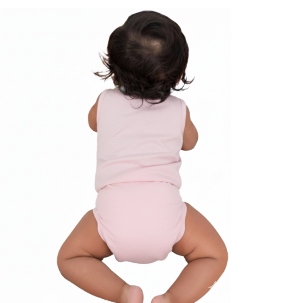 Newborn Muslin Jabla & Nappy Combo - Pastel Pink