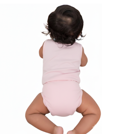 Newborn Muslin Jabla & Nappy Combo - Pastel Pink