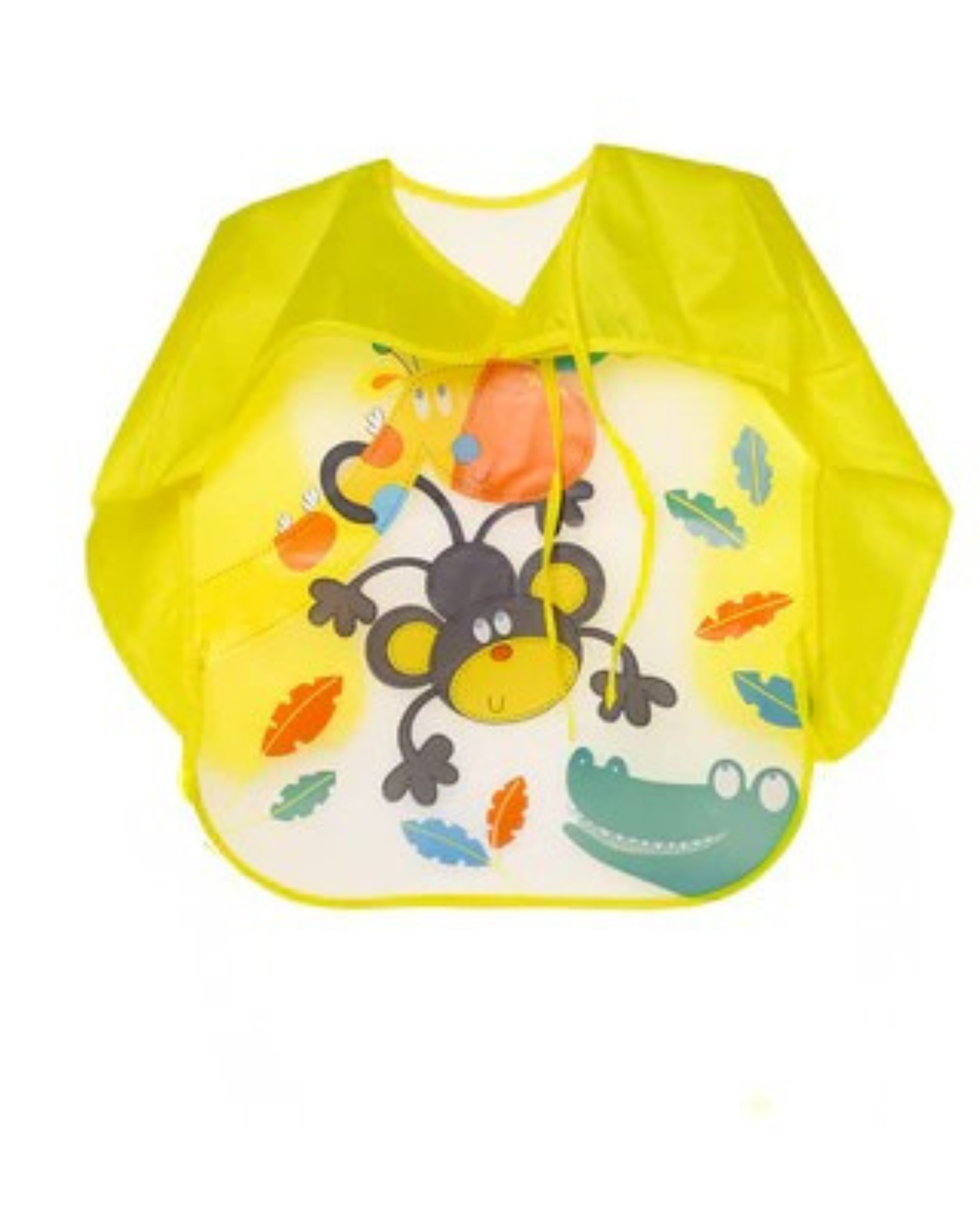 Sleeved Washable Waterproof Bib/Apron with Pocket & Tying Robe