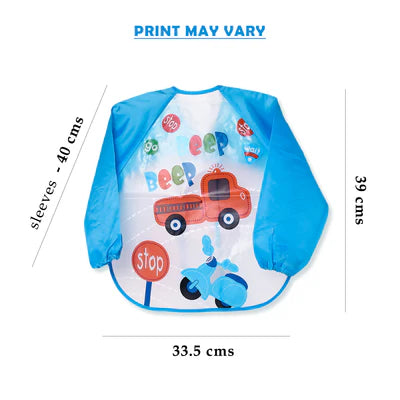 Sleeved Washable Waterproof Bib/Apron with Pocket & Tying Robe