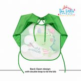 Sleeved Washable Waterproof Bib/Apron with Pocket & Tying Robe