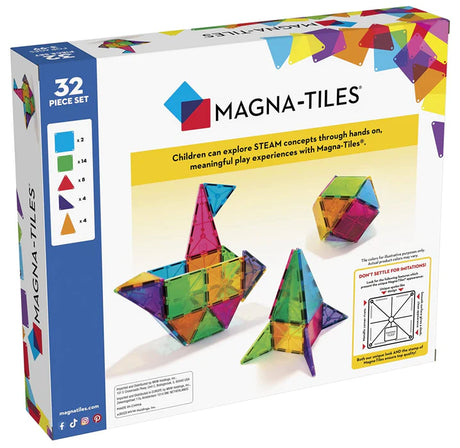 Magna Tiles Clear Colors 32 Piece Set