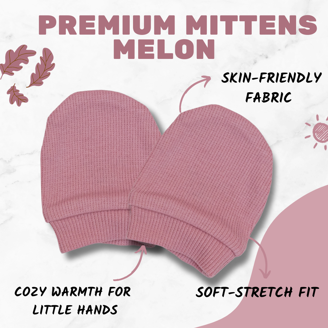 Premium Mittens - Melon