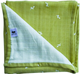 2 Layers Muslin Towel for Moms - Chartreuse Green