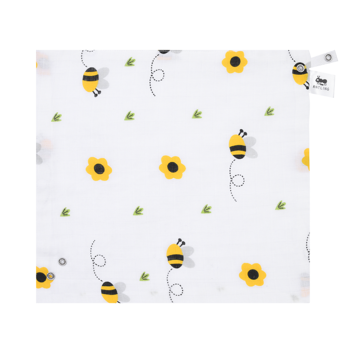 Muslin Bib cum Wash Cloth  (2 layers) - Pack of 4 prints