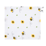 Muslin Bib cum Wash Cloth  (2 layers) - Pack of 4 prints