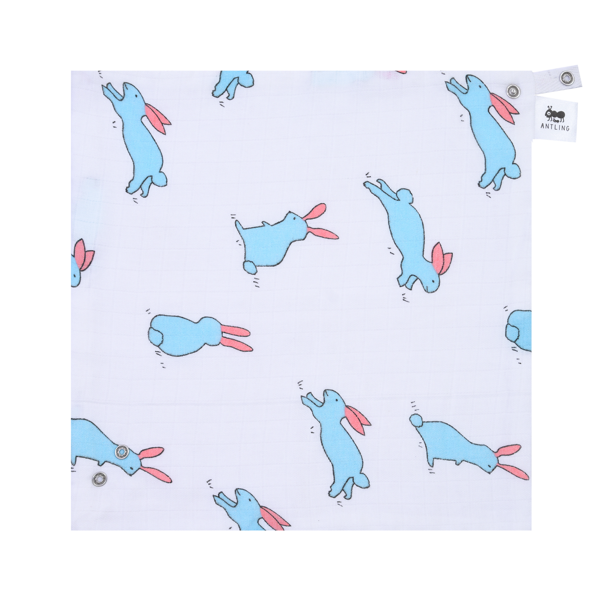 Muslin Bib cum Wash Cloth  (2 layers) - Pack of 4 prints