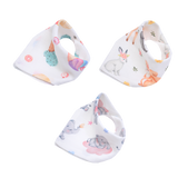 Premium Muslin Bib cum Wash Cloth (2 layers) - Pack of 3 prints