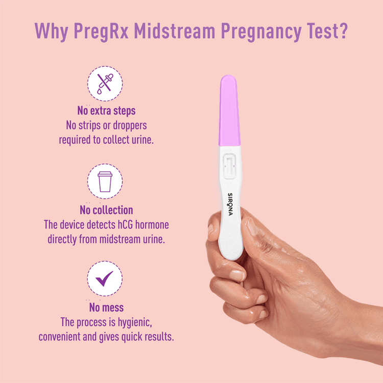 PregRx Midstream Pregnancy Test Kit