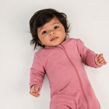 Premium Footed Rompers - Rosewood