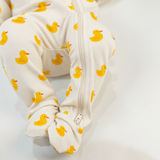 Premium Footed Rompers - Duckling