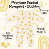 Premium Footed Rompers - Duckling
