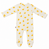 Premium Footed Rompers - Duckling