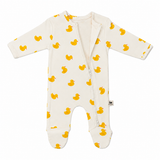 Premium Footed Rompers - Duckling