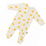 Premium Footed Rompers - Duckling