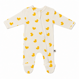 Premium Footed Rompers - Duckling