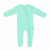 Premium Footed Rompers - Cyan