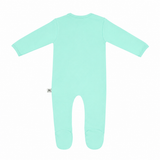 Premium Footed Rompers - Cyan