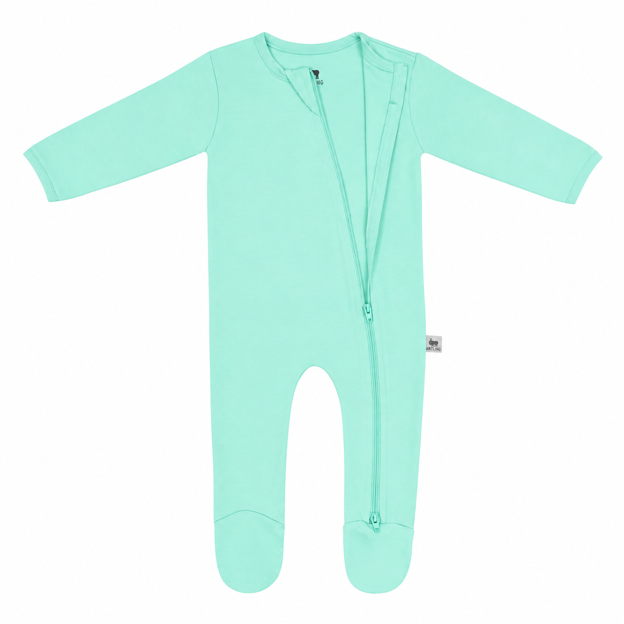 Premium Footed Rompers - Cyan