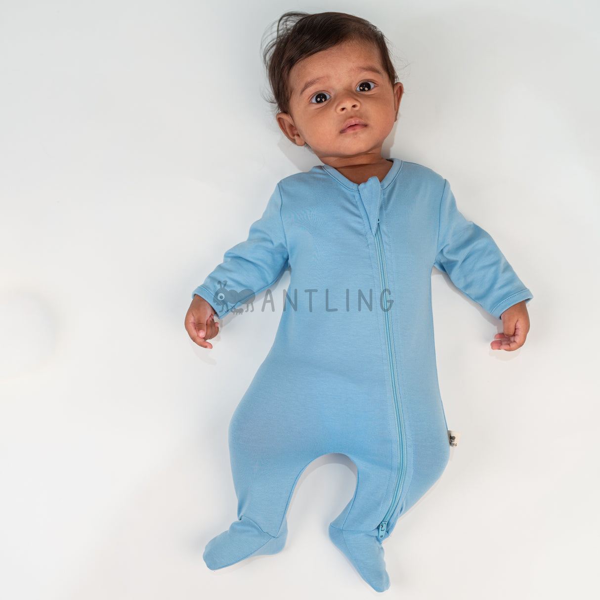 Premium Footed Rompers - Ice