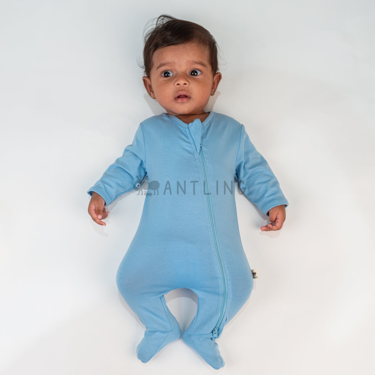 Premium Footed Rompers - Ice