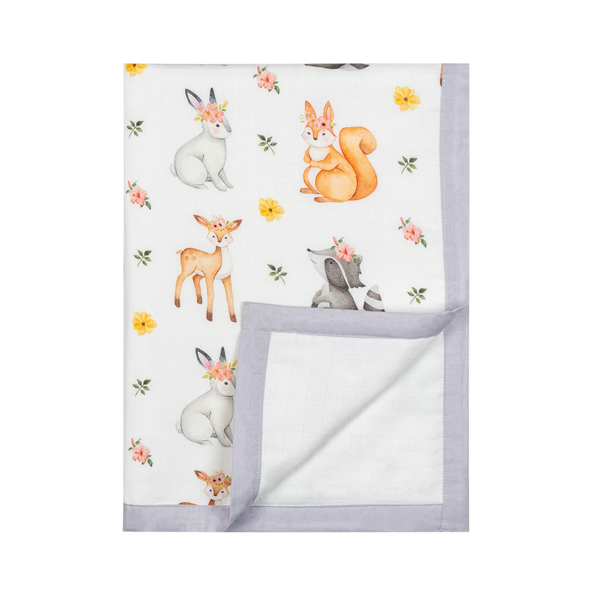 Premium 4 Layers Muslin Holding Towel - Enchanted Woods