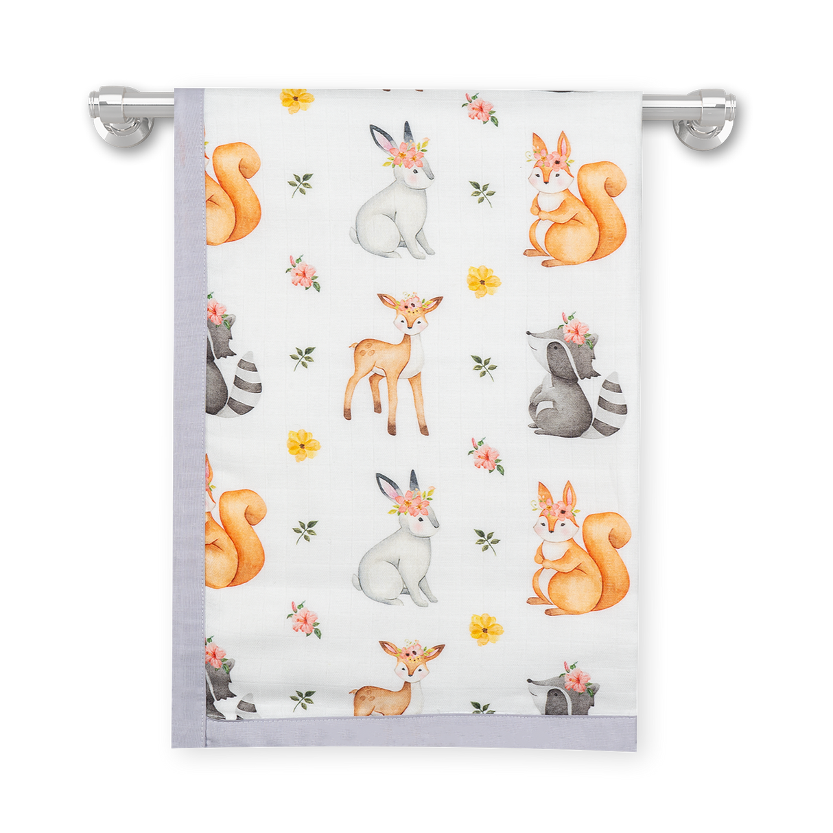 Premium 4 Layers Muslin Holding Towel - Enchanted Woods