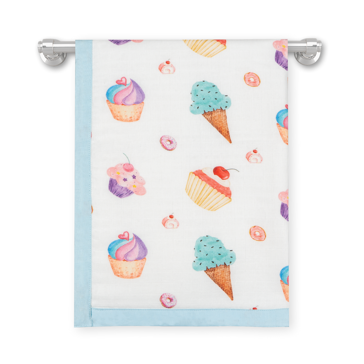 Premium 4 Layers Muslin Holding Towel - Yummy Dessert