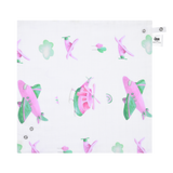 Premium Muslin Bib cum Wash Cloth  (2 layers) - Pack of 4 prints