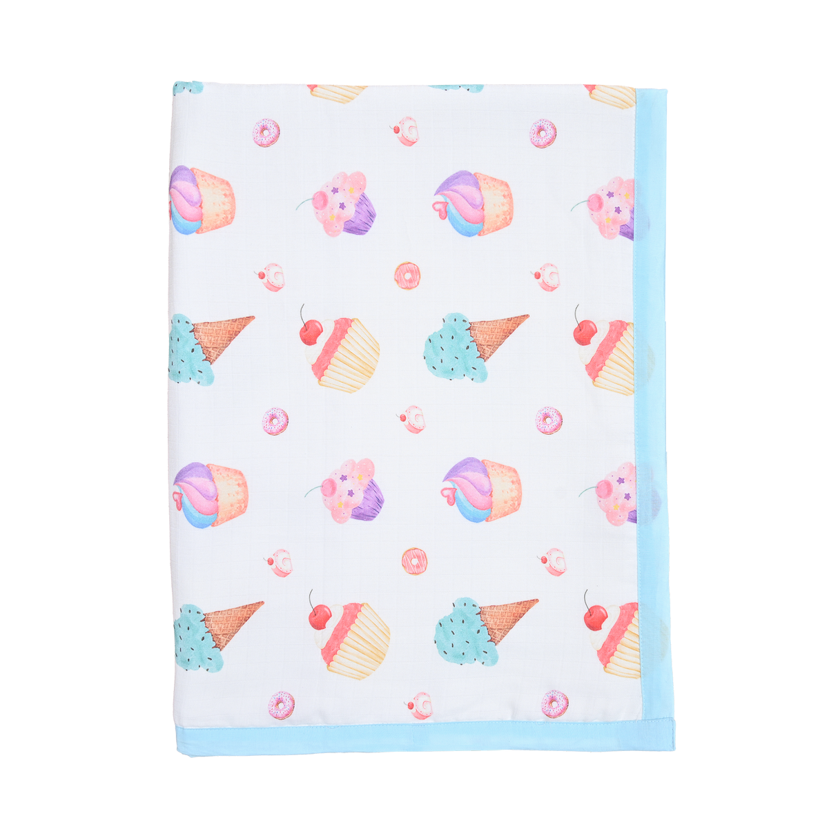 Premium Muslin Toddler Blanket (4 layers) - Yummy Dessert