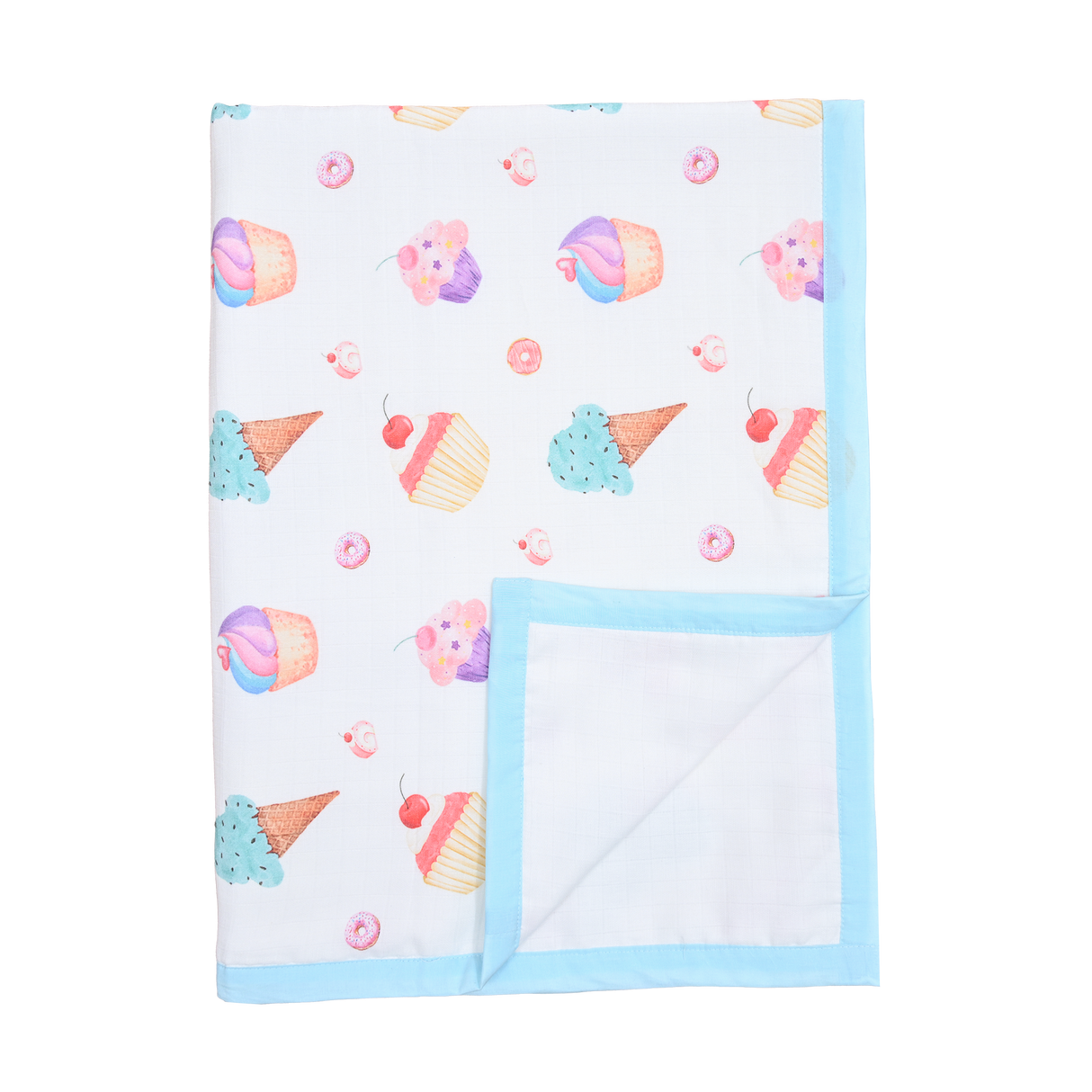 Premium Muslin Toddler Blanket (4 layers) - Yummy Dessert