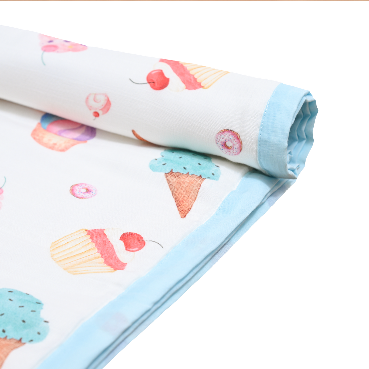 Premium Muslin Toddler Blanket (4 layers) - Yummy Dessert