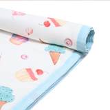 Premium Muslin Toddler Blanket (4 layers) - Yummy Dessert